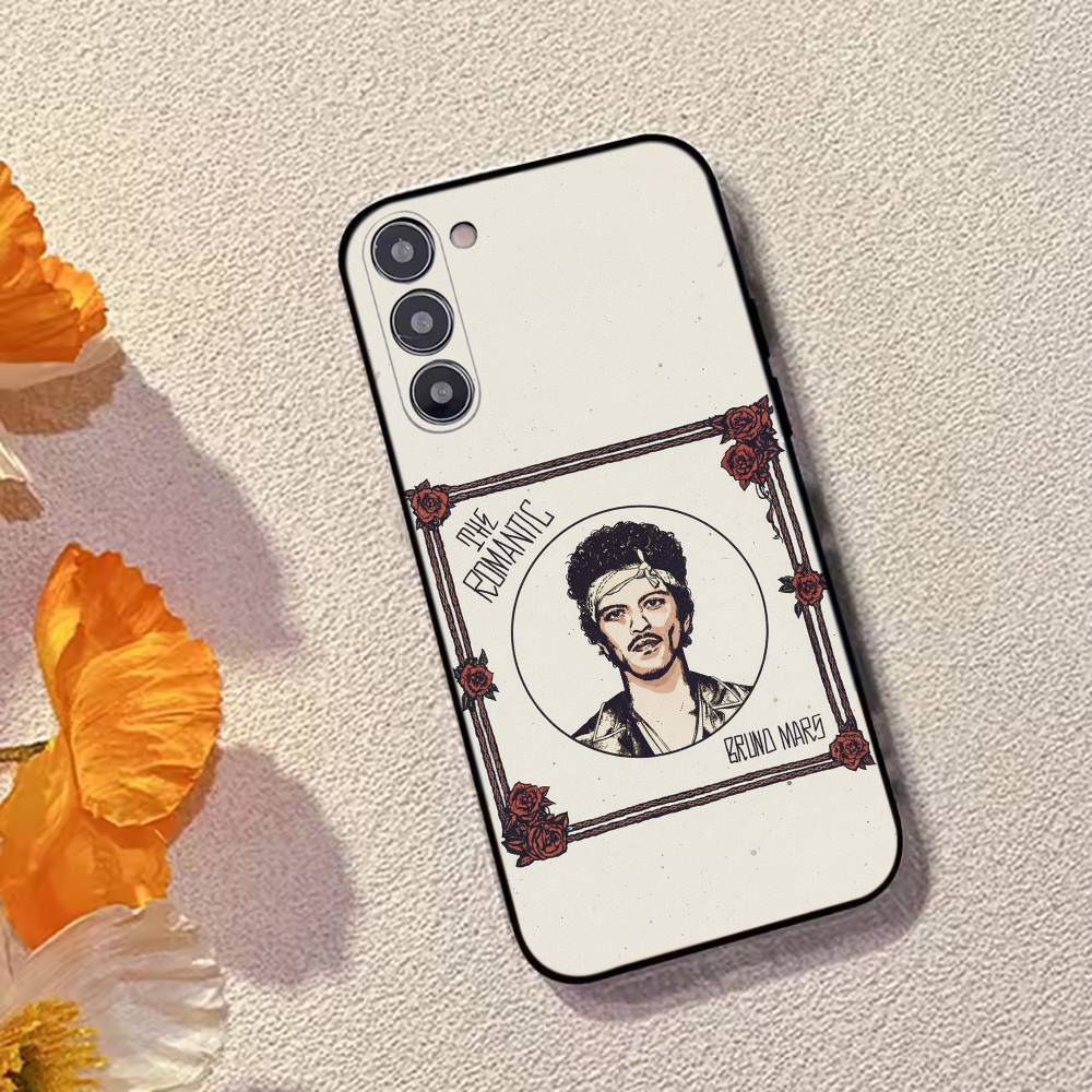 Singer Bruno M-Mars Phone Case Black Silicone Soft For Samsung Galaxy A73,A72,A71,A70,A53,A52,A51