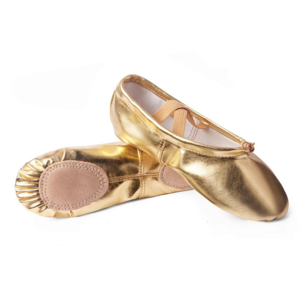 1 Pair of Soft Sole Girls' Ballet Shoes Satin Princess Shoes Adult Dancing Shoes  Children