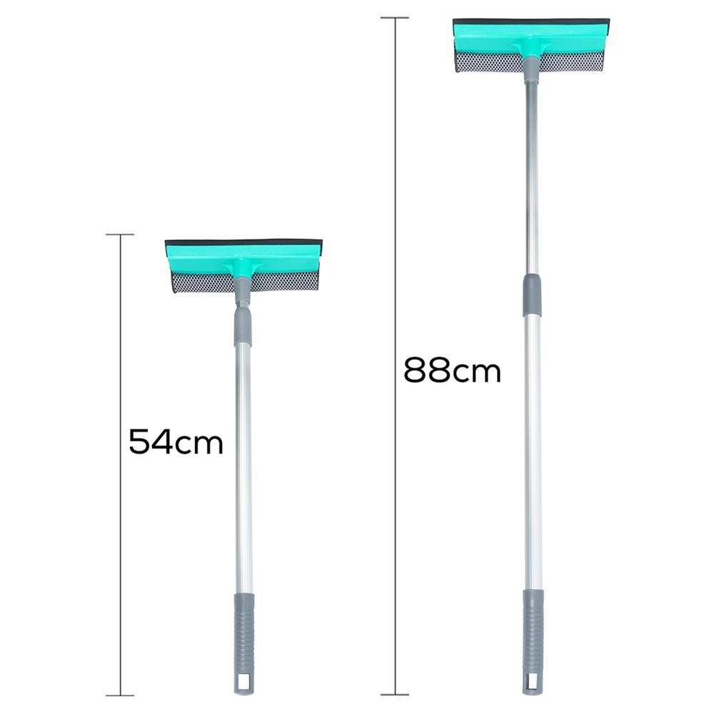 Cleaning Set: Broom, Window Squeegee, Telescopic Dust And Cobweb Broom, 3 Pcs.