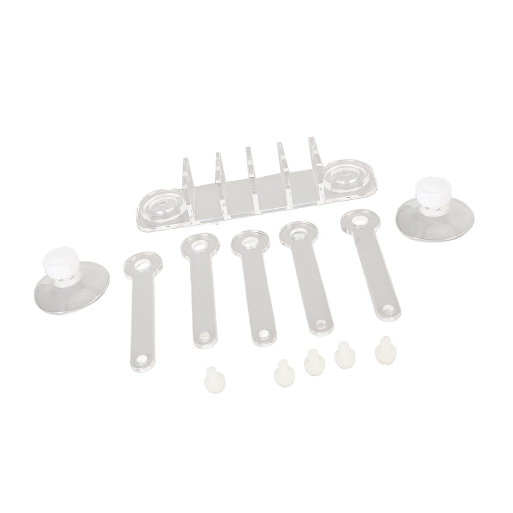 Aquarium Coral Rack 5 Claw Tree Shape Clear Acrylic Fish Tank Coral Frag Holder with Suction Cups for Aquarium Fish Tank