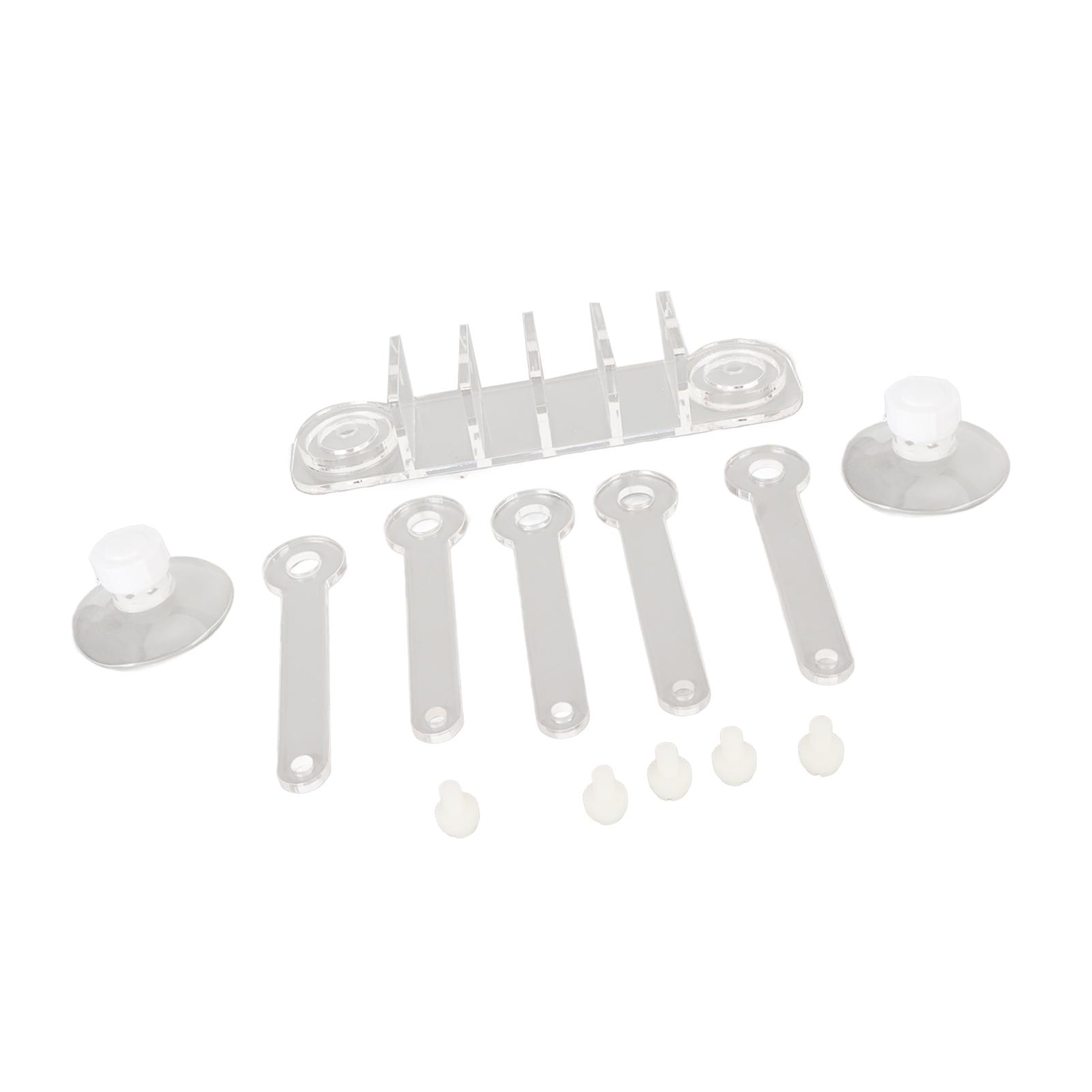 

Aquarium Coral Rack 5 Claw Tree Shape Clear Acrylic Fish Tank Coral Frag Holder with Suction Cups for Aquarium Fish Tank