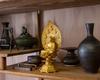 Sitzender Yakushi Nyorai Buddha 18cm Shuun Rinzai Takaoka Bronzeguss Nyorai Statue, (vergoldet/24k Gold), Bildhauer Makita, Modell „Tendai, Shingon,