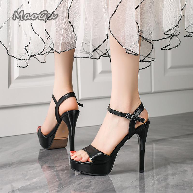 Fashion Sexy Peep Toe High Heel Sandals for Women's Stiletto Heel Ankle Strap Platform Comfortable Wedding Evening Party Dress Shoes