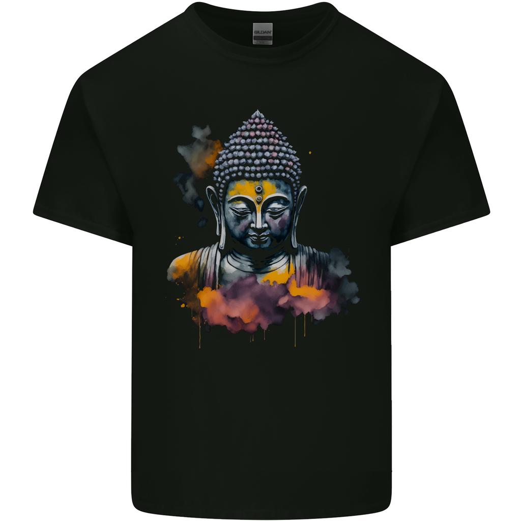Buddha Watercolour Unisexs Light Cotton Tshirt