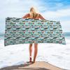Superfine Fiber Square Beach Towel With 3d Digital Print For Beach Vacation Use