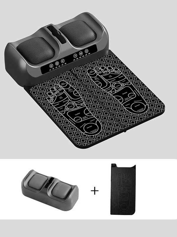 

Multifunctional Foot Massager Pulsed Kneading Therapy Massager Heated Dual-Frequency Red Light EMS Foot Therapy Massager сірий