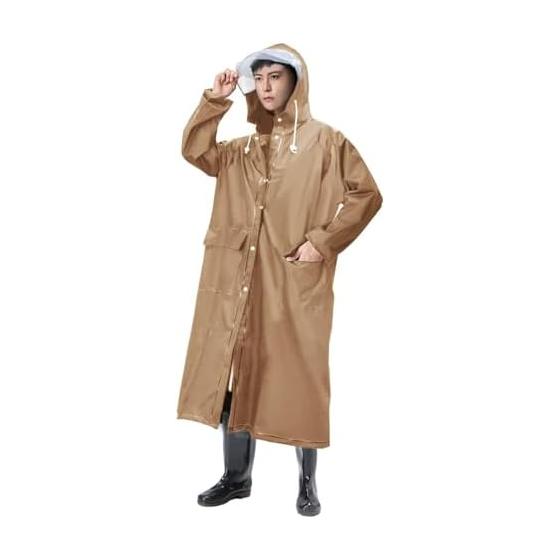 

[Fomte] Raincoat, Super Water Repellent, Men s, Large Size, Unisex, Rain Visor Included, Backpack Compatible, Rainwear, Motorcycle, Bicycle,