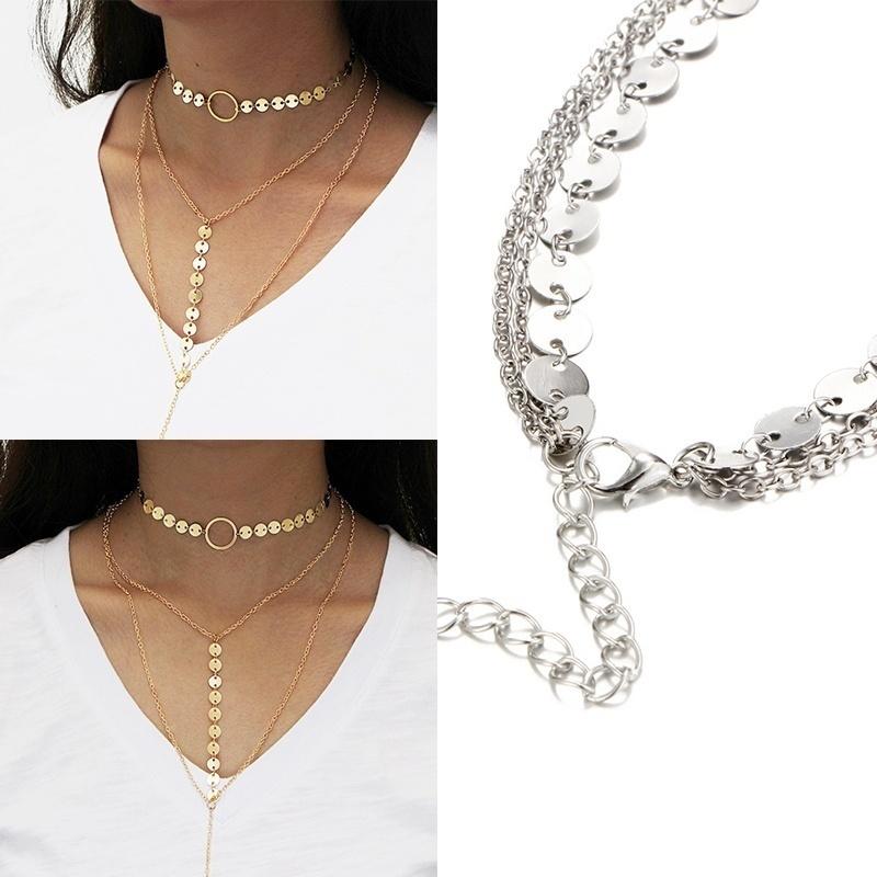 Summer Fashion Necklace Jewelry Luxury Diamond Beautiful Tassel Long Necklace Women Choker Accessori