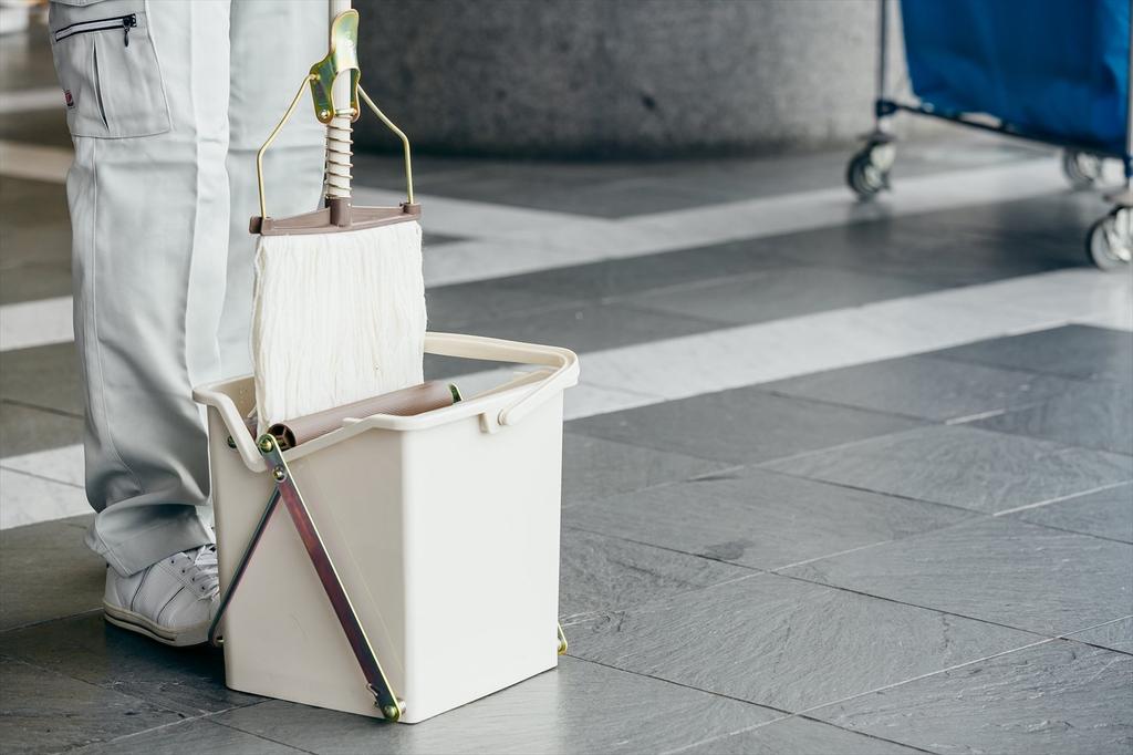 Yamazaki Sangyo Mop Wringer Compact and Daily Clean Tough Squeezer DX Bucket, Lightweight, (181582)