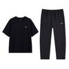 Li-Ning Breathable Versatile Short Sleeve T-Shirt And Comfortable Long Pants Sports Set Men sets Black B61-1+V811-1