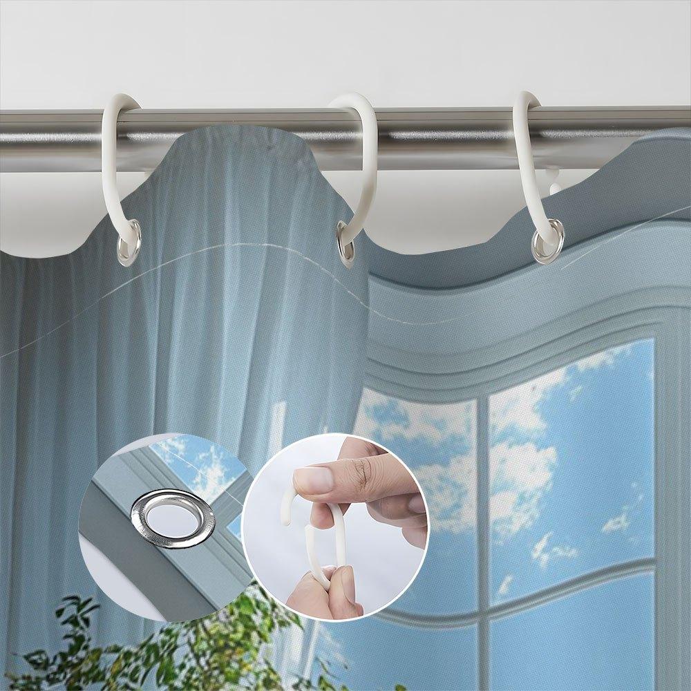 Sunny Window with Greenery Waterproof Shower Curtain for Bathroom Decor