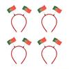 QX2E Cheerful Set Of 4pcs Team Spirit Headbands Headwears For Various Party Occasion