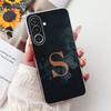 For Samsung M56 Case SM-M566B Clear Fashion A-Z Letters Luxury Flowers Crown Soft TPU Bumper For Samsung Galaxy M56 Back Cover
