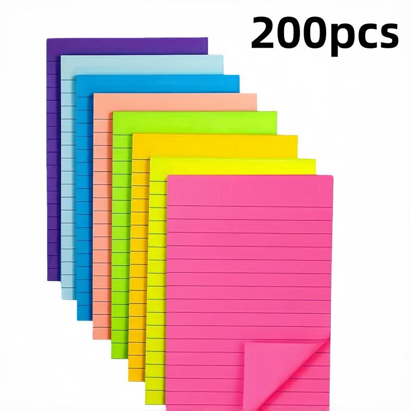 200 шт. цветные клейкие заметки, горизонтальные клейкие заметки, маркерная ручка для студентов, стикеры для организации офиса и школы