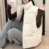Fashion Winter Warm Sleeveless Vest Woman Outerwears Stand Collar Casual Thick Women's Jackets