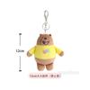 We Bare Bears Cartoon Plüsch Schlüsselanhänger 12cm Herz Anhänger Liebesherz Design, Niedliches Hängeornament