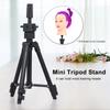 Mini Tripod Stand Metal Adjustable Cosmetology Hairdressing Training Mannequin Head Wig Stand for Doll Head Block Wig