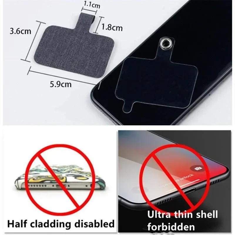 Universal Crossbody Patch Phone Lanyard Mobile Phone Strap Soft Rope for Cell Phone Hanging Cord