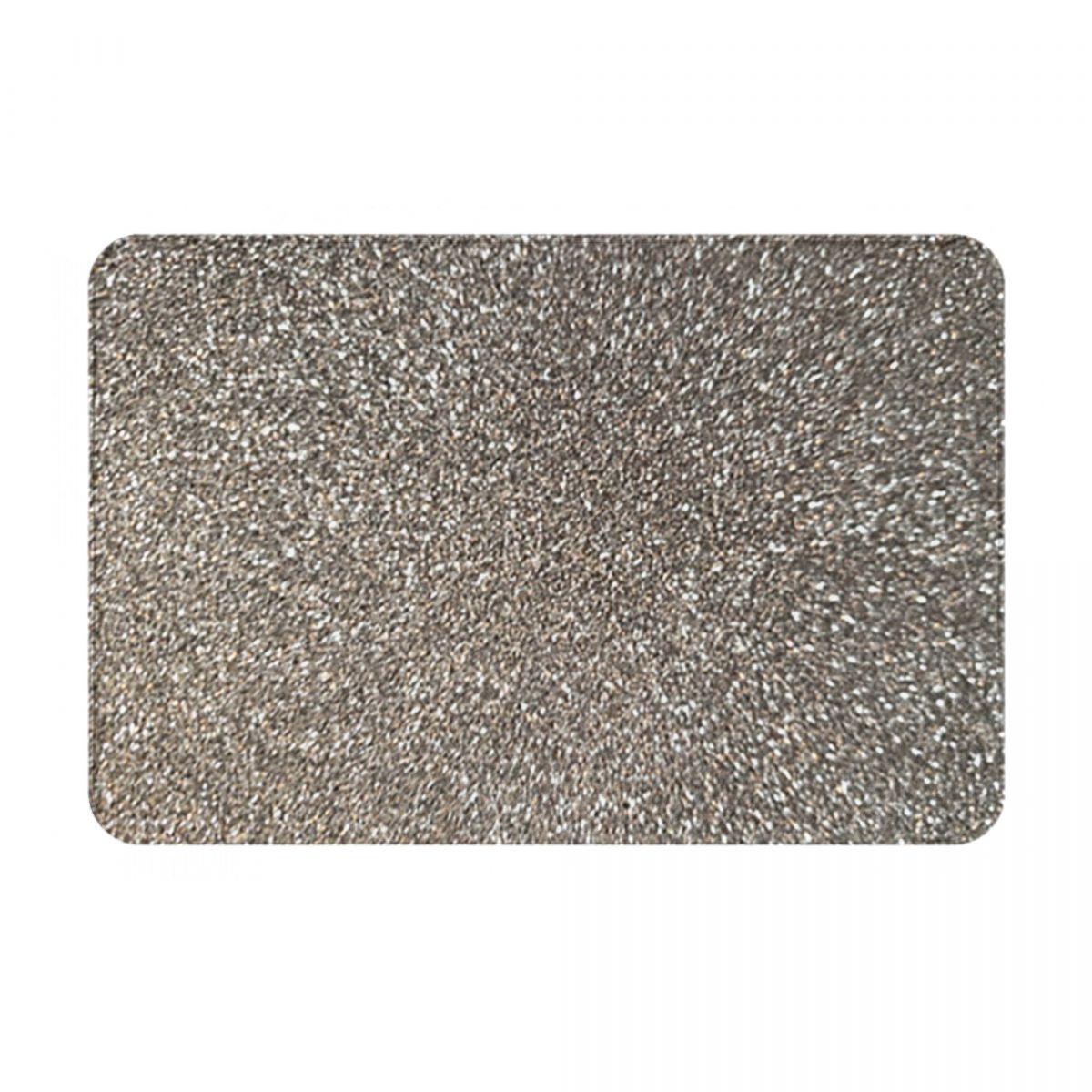 Zilveren Sprankelende Glitter Kroon Antislip Deurmat Vloermat Slijtvaste Tapijt Vloerkleed voor Keuken Entree Huis Woonkamer Voetmat Matten 60x40 cm