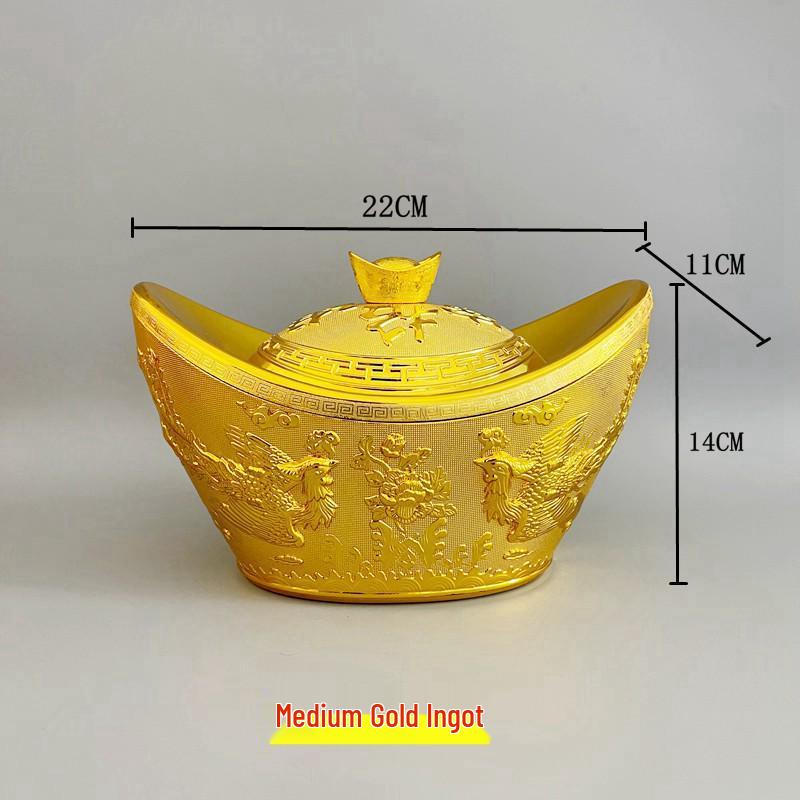 Lingots Dorés Décorations Festives - Ornements Trésors du Festival du Printemps