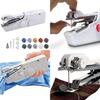 Mini Portable Household Hand Sewing Machine 10 Line Coils Quick Stitch Sew Needlework Cordless Clothes Electronic Sewing Machine DC 6V
