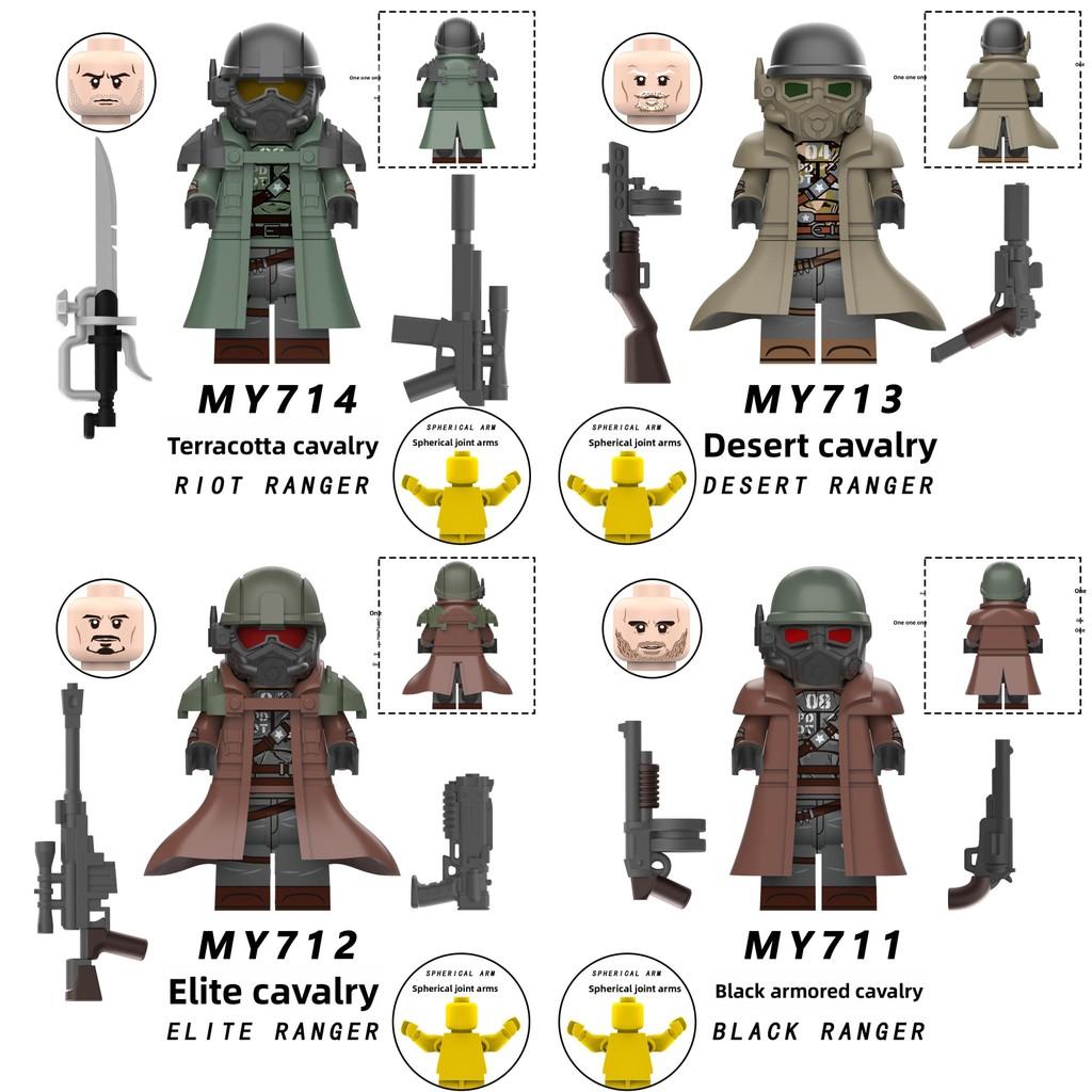 Building Cavalry Assembled Blocks Children Toys Ornaments With Joints Movable