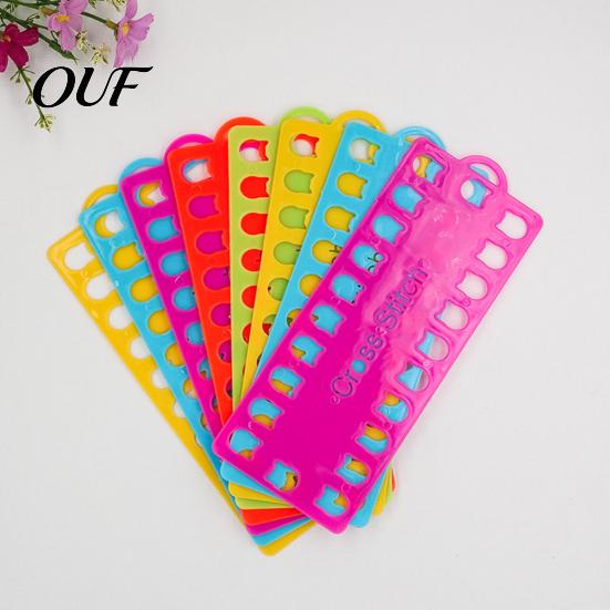 Plastic Thread Holder 5Pcs 20-Hole Embroidery Floss Organizer, Winding Board, Cross Board Stitch Plate, Bobbin for Sewing Crafts Management