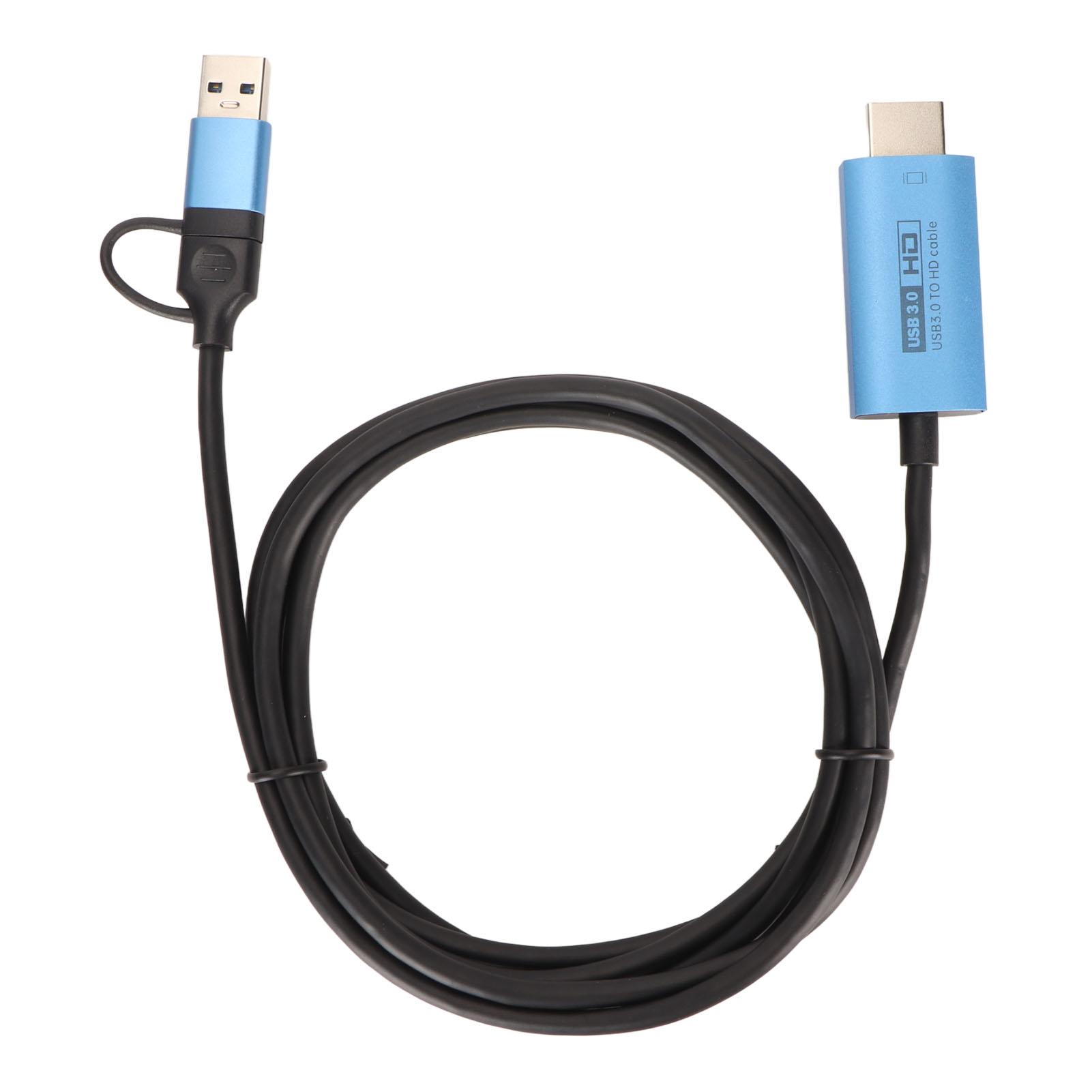 

Интерфейсный кабель USB3.0 - HD Multimedia, 5 Гбит/с 1080P USB C - HD Multimedia Interface Adapter