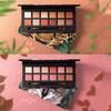 Paleta de brilho de sombra de maquiagem à prova d'água de 12 cores com pincel Paleta cosmética de longa duração de cor bonita