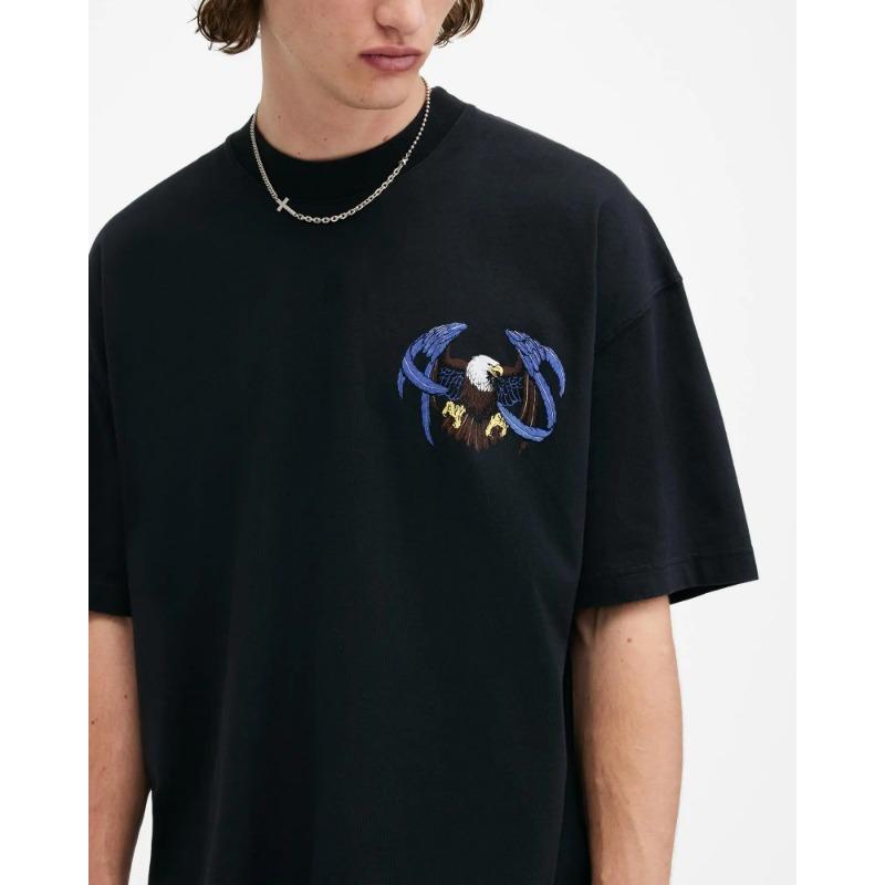 Men Women Hot Sale Cotton Printed T-shirt Fashion Casual Letter Pattern Tops All Season Loose Harajuku Clothing