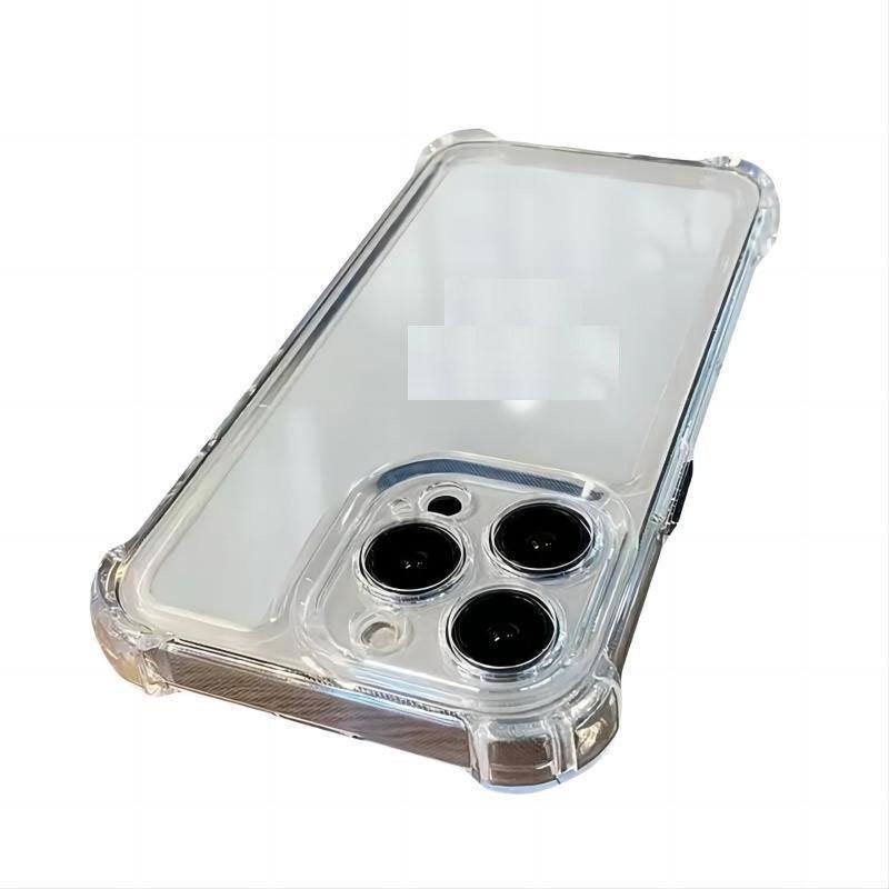 Applicable To Apple 15 Mobile Phone Case Iphone13 Transparent 14Pro Fine Hole Acrylic 11 Airbag Anti-fall X Protection Case