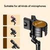 Oatsbasf Adjustable Microphone Stand Desktop with 360° Rotatable Clip Mic Stand Portable Mic Holder Hair Dryer Stand with Base