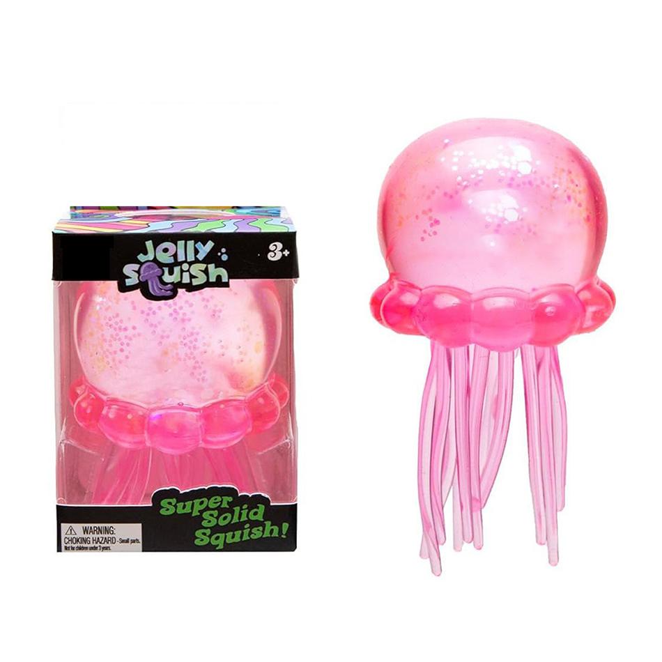 1Pcs New Jellyfish Squishy Kneading Music Adult Stress Relief Squeeze Sensory Toys Decompression Simulation Jellyfish Party Gift