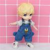 ob11 Baby Model Blue One Shoulder Overalls Casual Wear obitsu 11 Molly Gsc 1/12 BJD Doll Accessories Clothing BJD Baby Clothes
