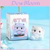 Adorable Pudding Cat Mini Resin Decor Cartoon Style For Office And Home