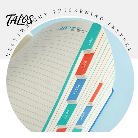 Büromaterial für die Planung 2027 Planer mit Monats- und Jahresübersicht, A5 Dickes Tintenfestes Papier Kompakter Jahreskalender Terminplaner Notizbuch, Langlebig
