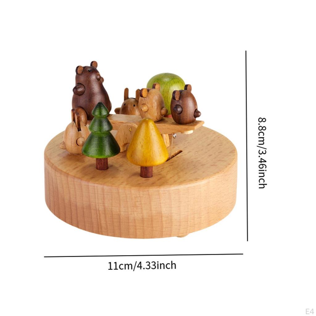 Holz Spieluhr Dekoration für Wohnzimmer Party Tischplatte Ausstellung