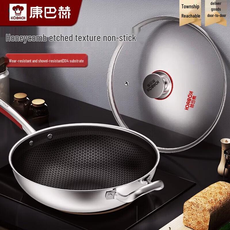 

KOBACH Xiyue KGX-C34D 34cm Non-stick Stainless Steel Wok