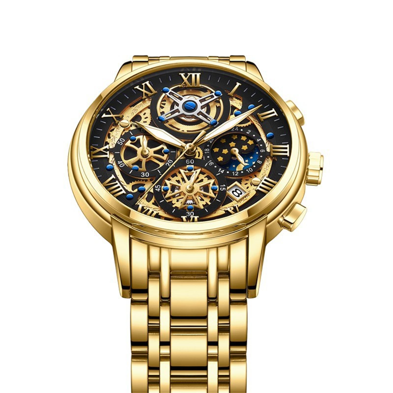 

Мужские водонепроницаемые светящиеся наручные часы-будильник для бега One Size