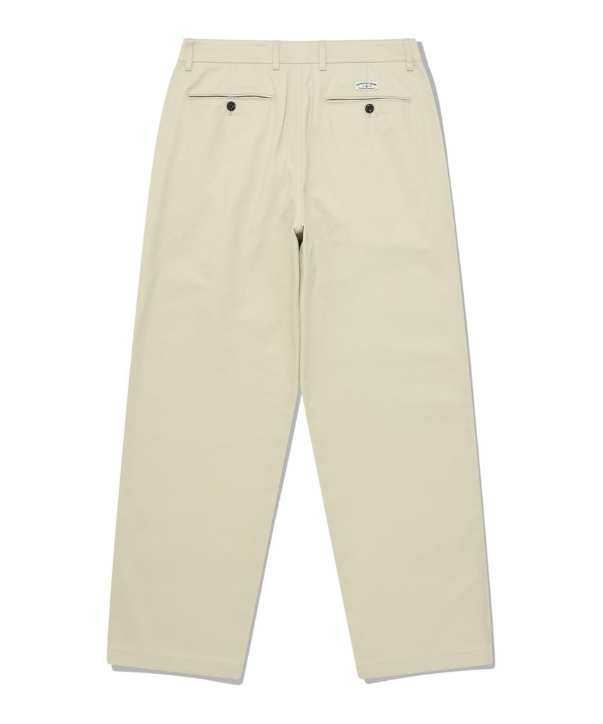 COVERNAT Chino Semi-Wide Pants Ivory