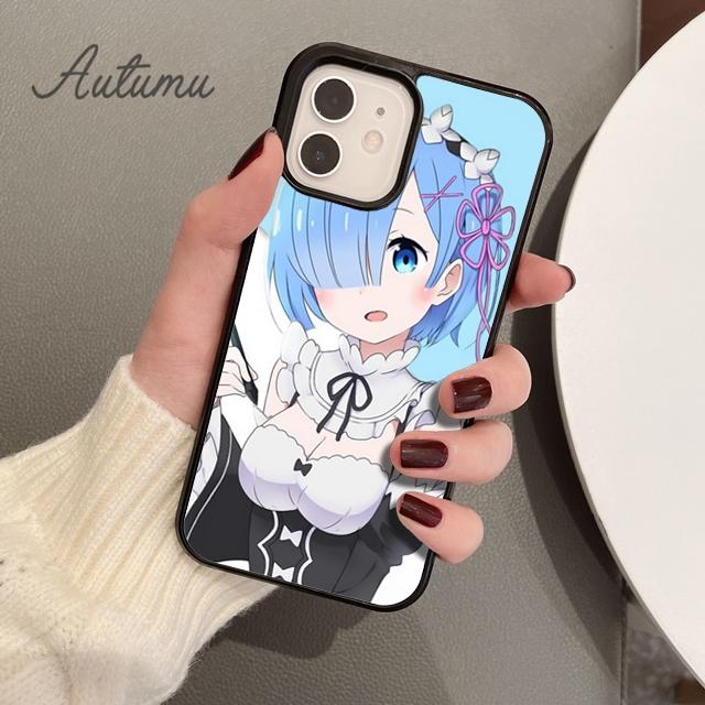 Anime Re Zero Rem Phone Case for iPhone 11 12 13 14 Pro Max Mini X XR XS SE 2020 6S 7 8 Plus Samsung Galaxy S21 S22 Cover Shell