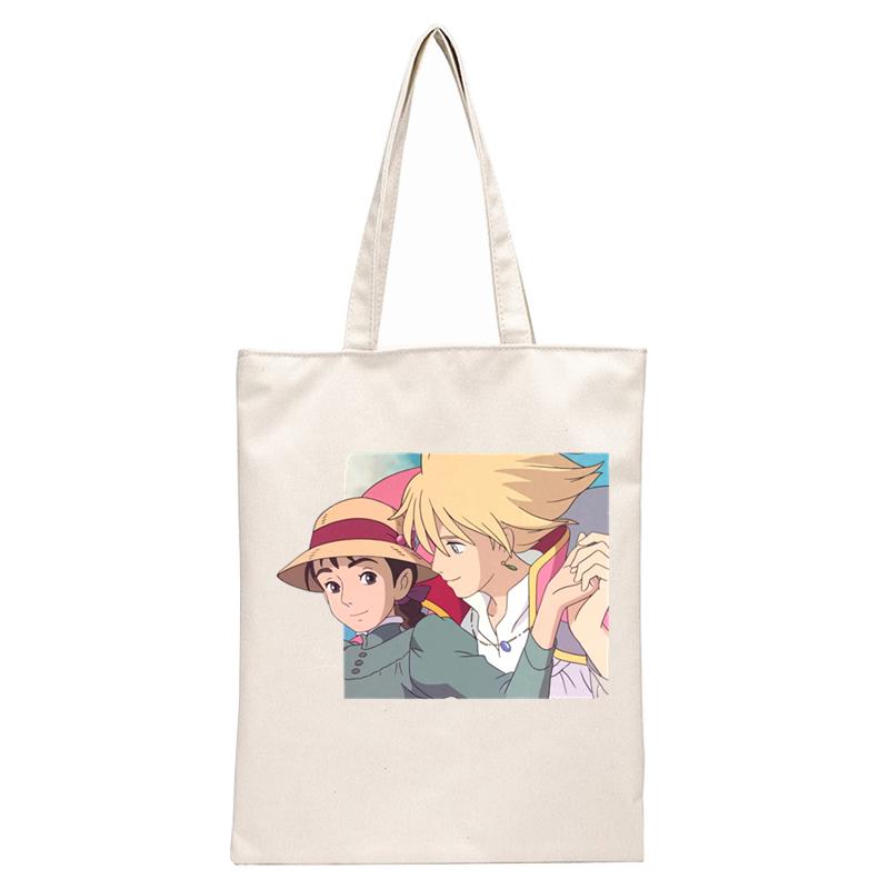 Sac Fourre-tout Toile Dessin Animé Visage Blanc Cassé - Neuf Sans étiquette