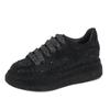Fashion Autumn Spring Women Platform Shoes Rhinestones Thick-soled White Silver Shoes Shining Crystal Sneakers Trend Casual Sneakers
