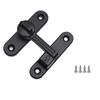 90/180 Degree Barn Door Lock Zinc Alloy Flip Safety Door Lock Antitheft Buckle Door Bolt Safety Sliding Barn Door Lock