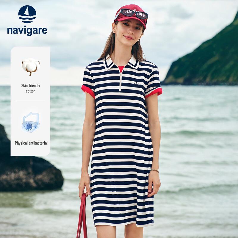 Navigare Women s Striped Polo Dress XL