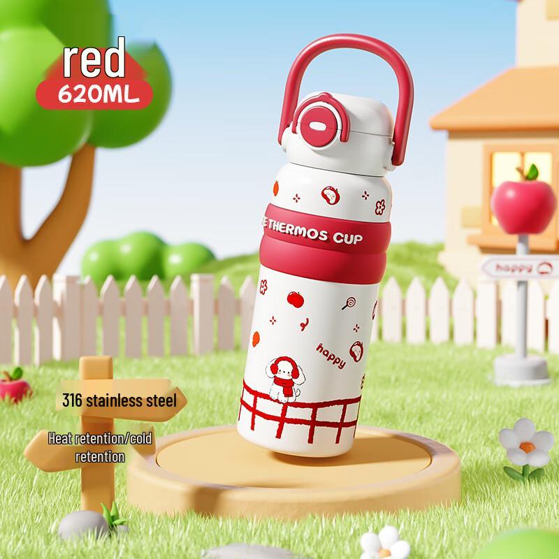 MRSIKEY Large Capacity Insulated Water Bottle with Straw