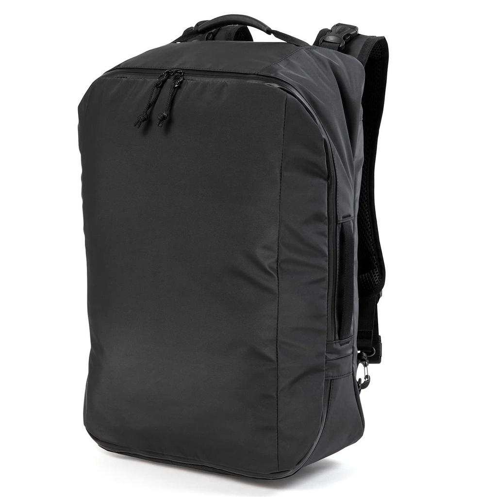 NOTIVECANTERA KUALA BIG BACK PACK, Men's Large Capacity Waterproof Backpack with Water-Resistant Zipper, Nylon and PVC, NCPA-20, Black