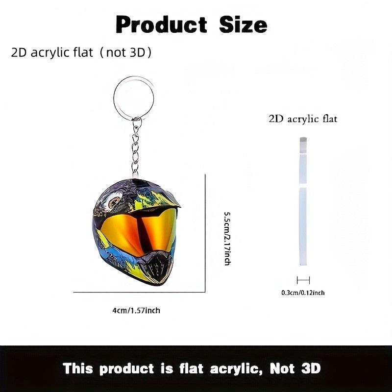 Klíčenka Helma 2D Plochá Módní Stereo Motocyklové Helmy Bezpečnostní Auto Taška Klíčenka na Klíče od Auta Klíčenka Dárek Šperk