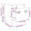 VidaXL Bedside Tables 2 Pcs White 35x39x43.5 Cm Steel, Cabinet, Side Cabinet, Phone Stand, Bedside Table 851255