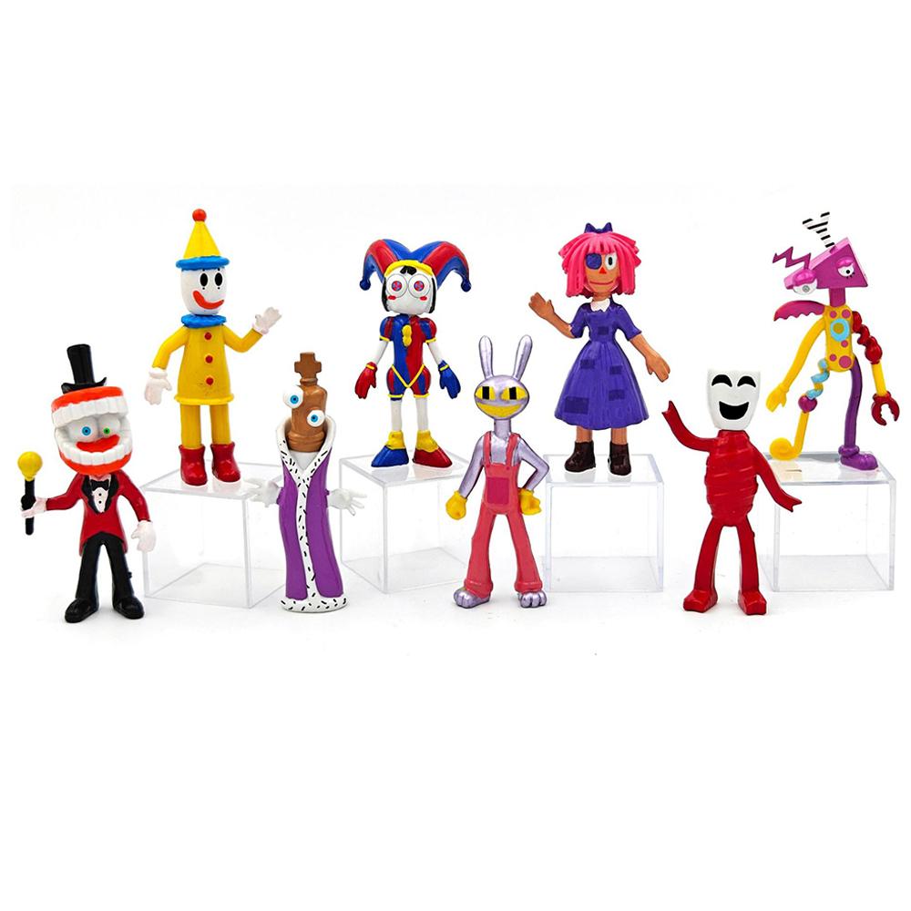 6-12Pcs Cartoon Characters Figura Model PVC The Amazing Digital Circus Anime Action & Toy Figures For Kids Birthday Gift